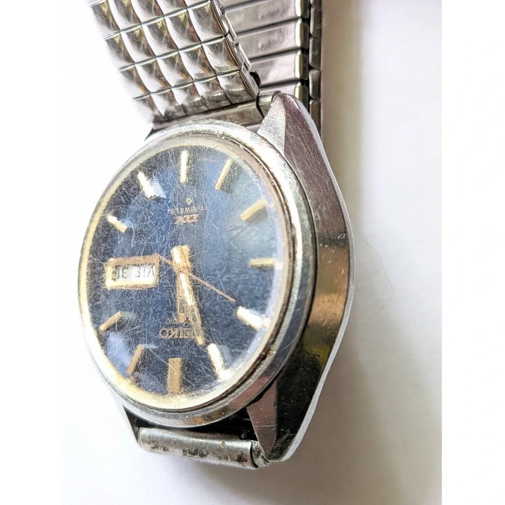 Seiko DX Wristwatch Mens 1973 Vintage Retro Automatic 17 Jewels 6106-7829 Japan